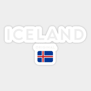 Iceland flag, icelandic flag Sticker